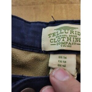 Telluride Clothing Co Size 14 ,Fit Pants, Blue, Lined  Pants